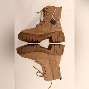 NEW Tan Suede Lace-Up Boots by American Eagle Size 11M